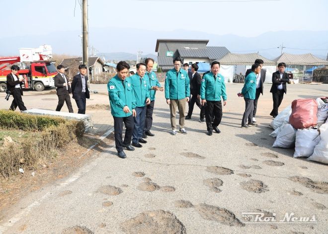 경기도 북부시·군의장협의회 김운남 협의회장, 포천 사고 피해 지역 방문해 주민 위로