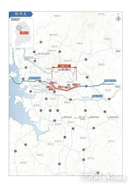 '제2영동연결 민자고속도로' 노선도