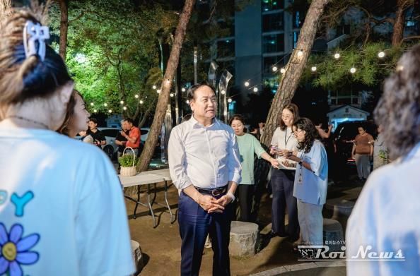 오산시, 아파트 야간경관 밝히다