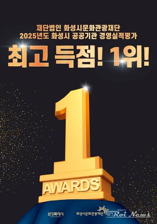 화성시문화관광재단, 2025년도 화성시 공공기관 경영실적평가 1위 달성
