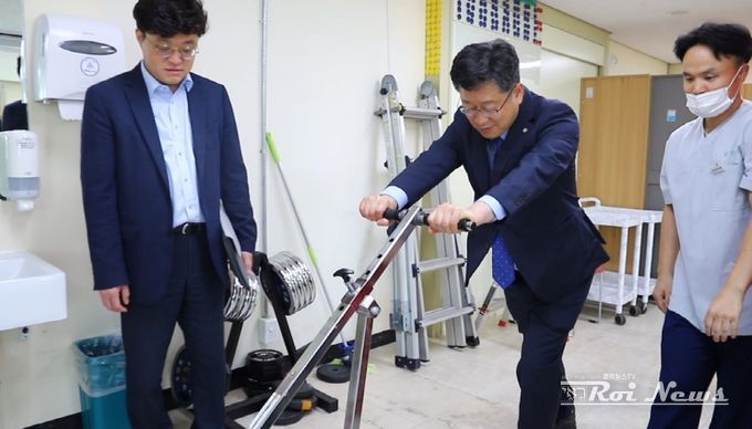 안호영 환노위원장, 산재병원 현장 점검