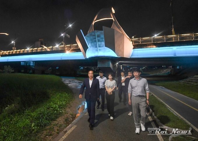 오산시, 오산천 일대 경관조명으로 어둠 밝힌다