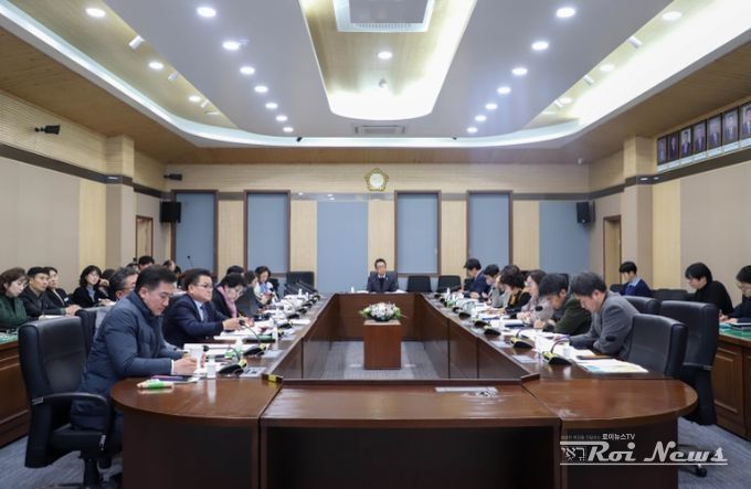 1월 정기 의원간담회 중인 평택시의회